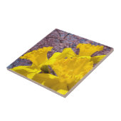 Gelbe Daffodien Blume Tile Art Keepsakes Boxen Fliese (Seite)