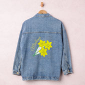 Gelbe Daffodien Frühlingsblumen Blumenstrauß Jeansjacke (Hangar)