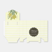 Gelbe Daffodien Gelbe weiße Streifen Geschenkschachtel (Ungefaltet)