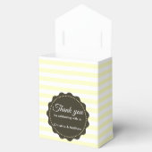 Gelbe Daffodien Gelbe weiße Streifen Geschenkschachtel (Geöffnet)