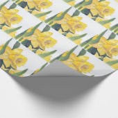 Gelbe Daffodien Geschenkpapier (Ecke)