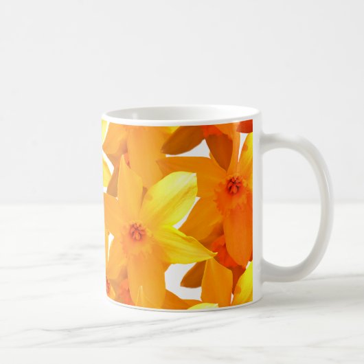Gelbe Daffodien Klassische Tasse (Rechts)