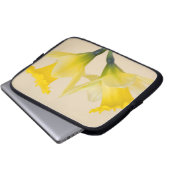 Gelbe Daffodien Laptopschutzhülle (Vorne Knopf)