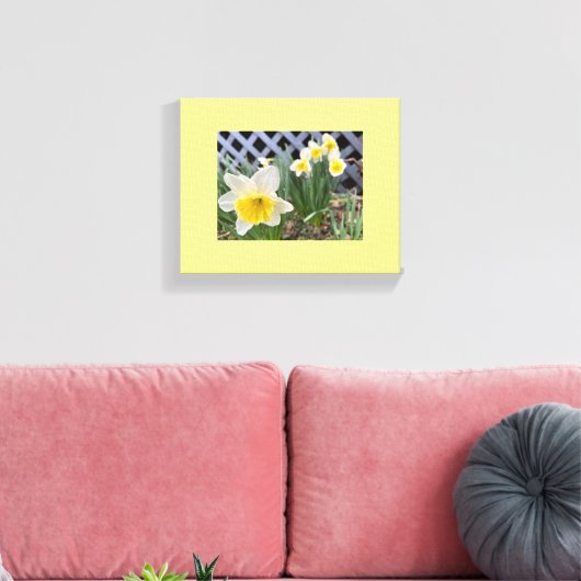 Gelbe Daffodien Leinwanddruck (Insitu (Wohnzimmer))