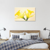 Gelbe Daffodien Leinwanddruck (Insitu (Schlafzimmer))