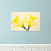 Gelbe Daffodien Leinwanddruck (Insitu (Holzboden))