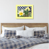 Gelbe Daffodien Leinwanddruck (Insitu (Schlafzimmer))