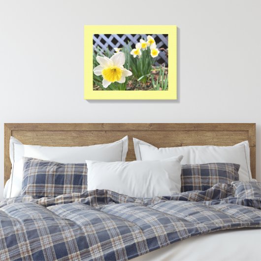 Gelbe Daffodien Leinwanddruck (Insitu (Schlafzimmer))