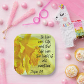 Gelbe Daffodien Papierplatte Pappteller (Party)