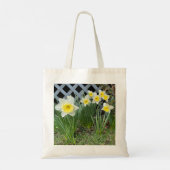 Gelbe Daffodien Tragetasche (Rückseite)