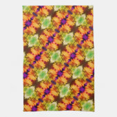 Gelbe Daffodien Zentrum Abstrakte Blumenpracht Geschirrtuch (Vertikal)