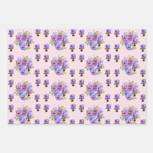 Gelbe Daffodin Affodin Blume Wasserfarbe Geschenkpapier Set (Vorderseite 2)