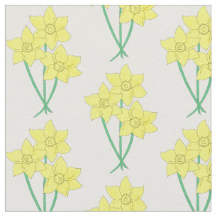 Gelbe Daffodin Frühlingsbrunch Blume Blumenstrauß Stoff