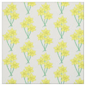 Gelbe Daffodin Frühlingsbrunch Blume Blumenstrauß Stoff (Muster)