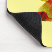 Gelbe Daffodische Aquarellkunst Frühlingskunst Blu Mousepad (Ecke)