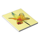 Gelbe Daffodische Aquarellkunst Frühlingskunst Blu Notizblock (angewinkelt)