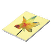Gelbe Daffodische Aquarellkunst Frühlingskunst Blu Notizblock (Rotiert)