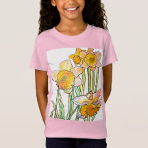 Gelbe Daffodische Aquarellkunst Giro del Malcanton