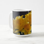 Gelbe Daffodische Blume Art Tasse Cup (Vorderseite Links)