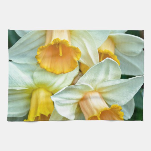 Gelbe Daffodische Blume Handtuch (Horizontal)