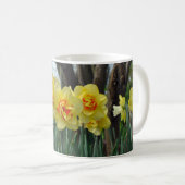 Gelbe Daffodische Blume Kaffeetasse (VorderseiteRechts)