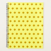 Gelbe Daffodische Blume Nahtloses Muster auf Plane Planer (Vorderseite)