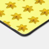 Gelbe Daffodische Blume Nahtloses Muster Schreibtischunterlage (Ecke)