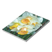 Gelbe Daffodische Blume Notizblock (Rotiert)