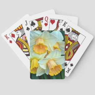 Gelbe Daffodische Blume Spielkarten