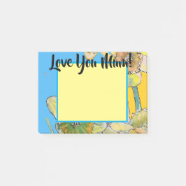 Gelbe Daffodische Liebe Sie Mum Post it Notes Post-it Klebezettel