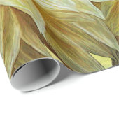 Gelbe Dahlie-Kunst-Geschenk-Verpackung Geschenkpapier (Rolleneckpunkt)