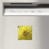 Gelbe Dahlie Magnet (In Situ (Geschirrspüler))