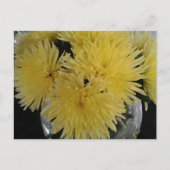 Gelbe Dahlien - Gemälde Feiertagspostkarte (Vorderseite)