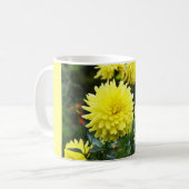 Gelbe Dahlien Kaffeetasse (Vorderseite Links)