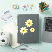 Gelbe Dahlische Blume Aufkleber (iPad Hülle)
