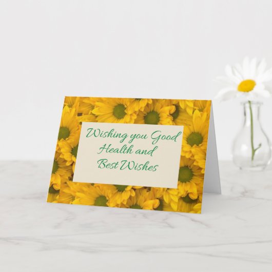 Gelbe Daisien werden gut Karte (Kleine Pflanze)