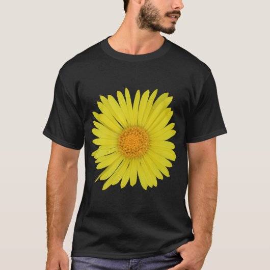 Gelbe Daisy (abgeschieden) T-Shirt (Vorderseite)