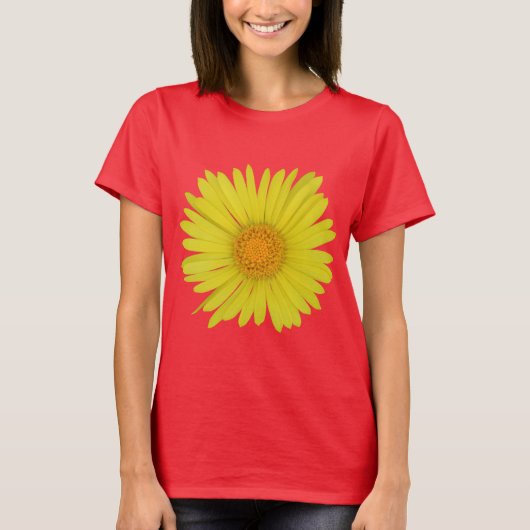 Gelbe Daisy (abgeschieden) T-Shirt (Vorderseite)