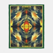 Gelbe Daisy-Blume Abstrakt Personalisiert Fleecedecke (Vorderseite)