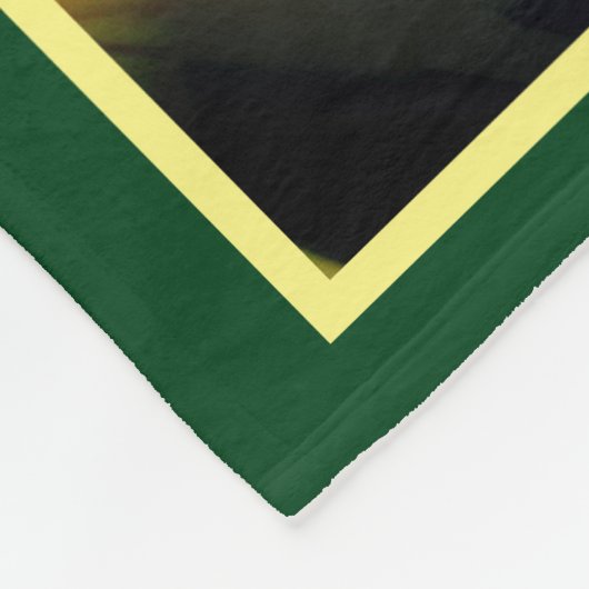 Gelbe Daisy-Blume Abstrakt Personalisiert Fleecedecke (Ecke)