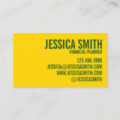 Gelbe Daisy-Blume Blumennatur Fotografie Visitenkarte (Rückseite)