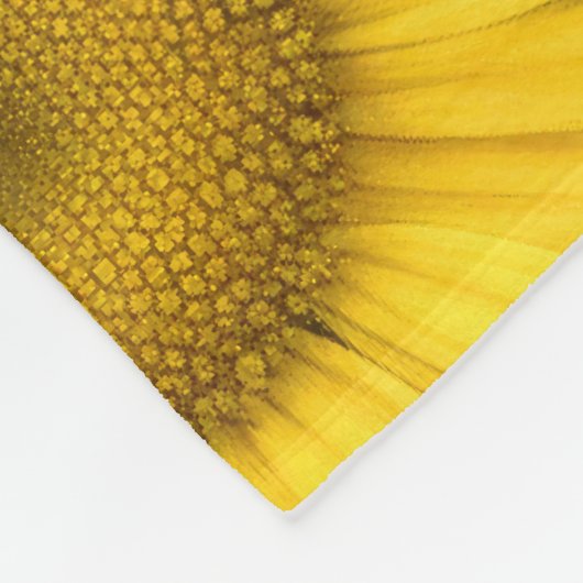 Gelbe Daisy-Blume Fleecedecke (Ecke)
