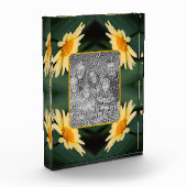 Gelbe Daisy-Blume Fotoblock (Links)