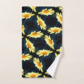 Gelbe Daisy-Blume Nah Up-Muster Badhandtuch Set (Handtuch)