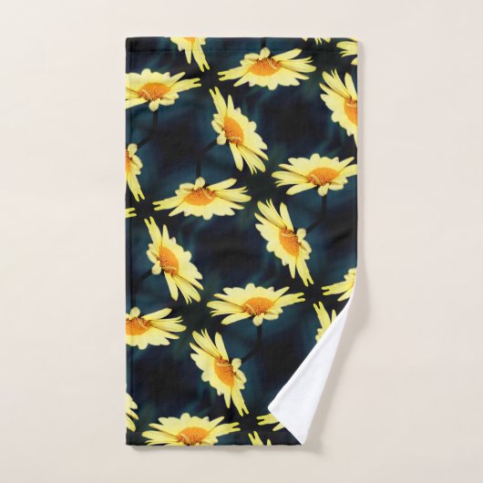 Gelbe Daisy-Blume Nah Up-Muster Badhandtuch Set (Handtuch)