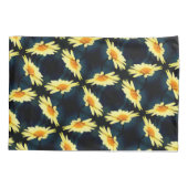 Gelbe Daisy-Blume Nah Up-Muster Kissenbezug (Rückseite)