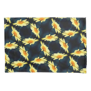 Gelbe Daisy-Blume Nah Up-Muster Kissenbezug