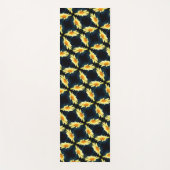 Gelbe Daisy-Blume Nah Up-Muster Yogamatte (Vorderseite)