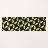 Gelbe Daisy-Blume Nah Up-Muster Yogamatte (Vorderseite (Horizontal))