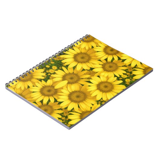 Gelbe Daisy-Blume Notizblock (Linke Seite)